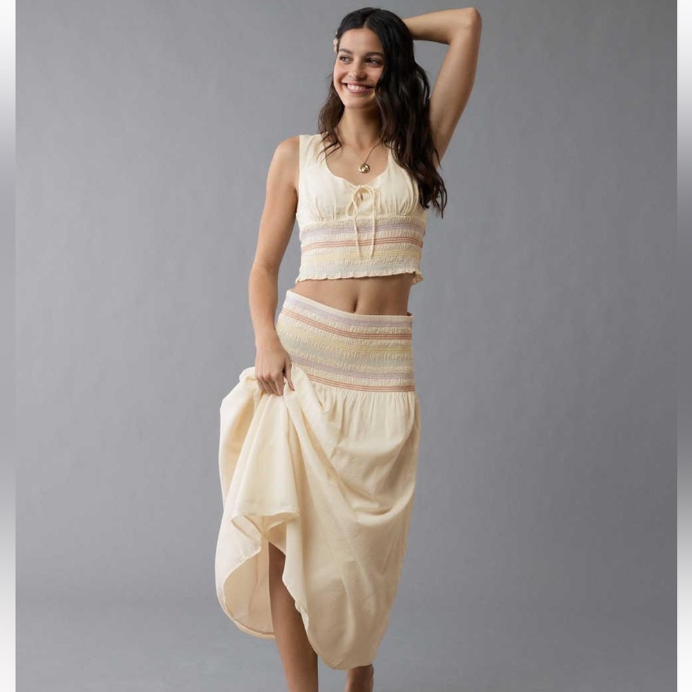 American Eagle Outfitters Live your Life Pride Top and Skirt Size Small
